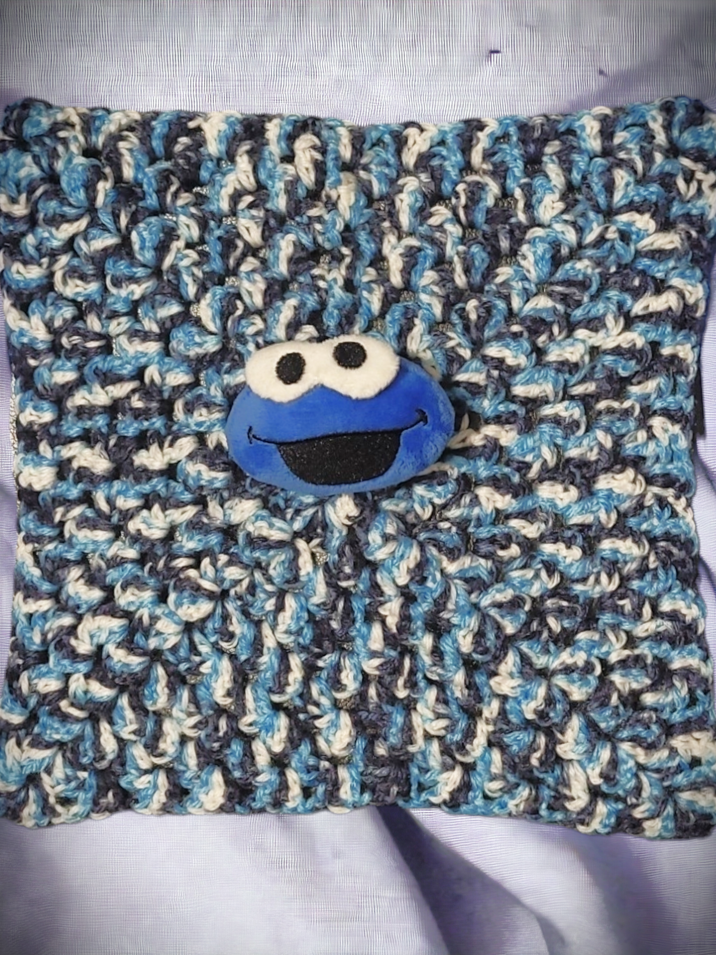 Cookie Monster Inspired Security Blanket