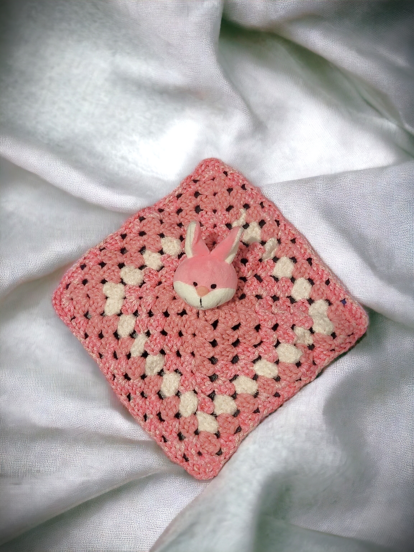 Pink Bunny Security Blanket