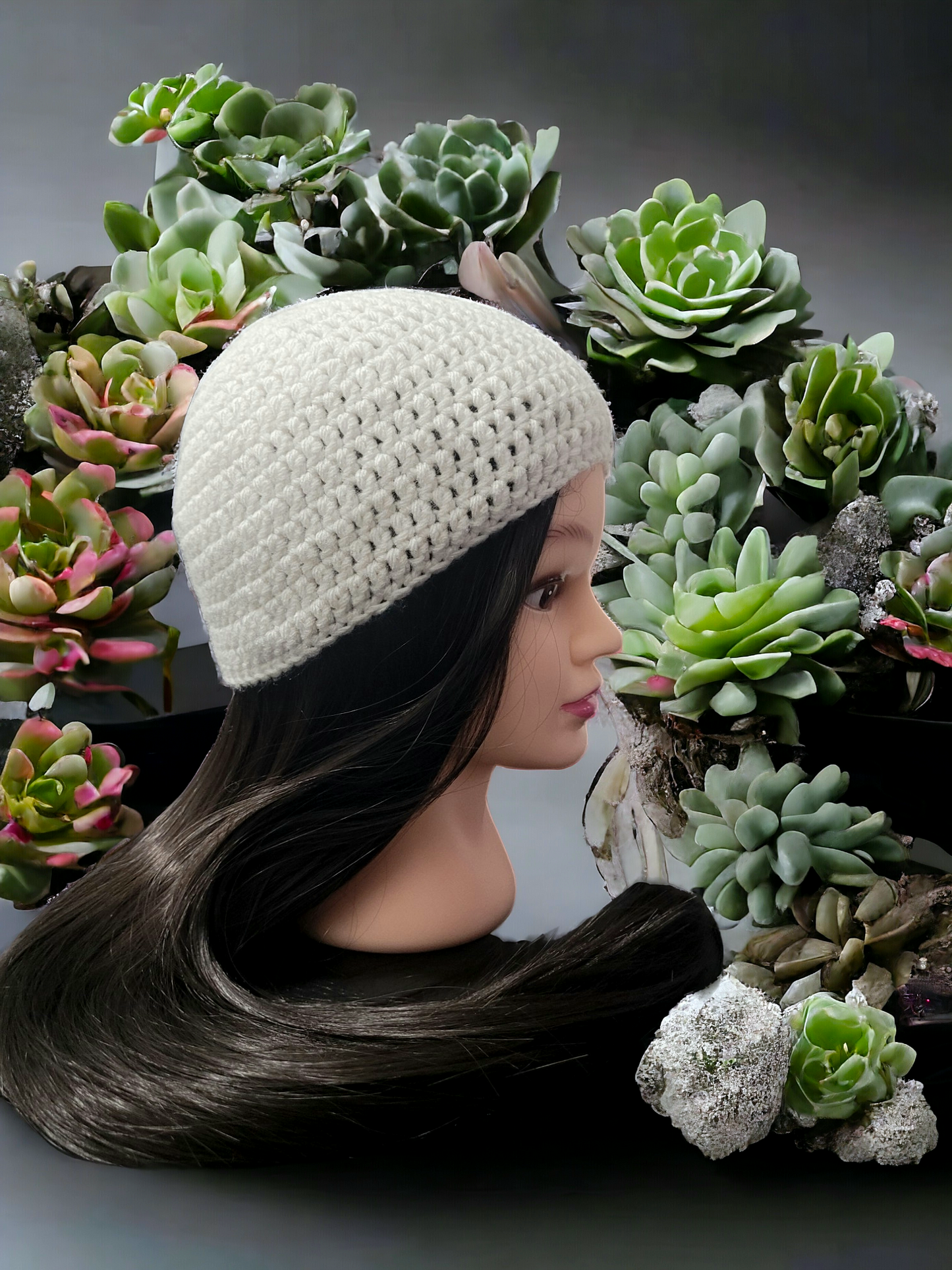 White Beanie