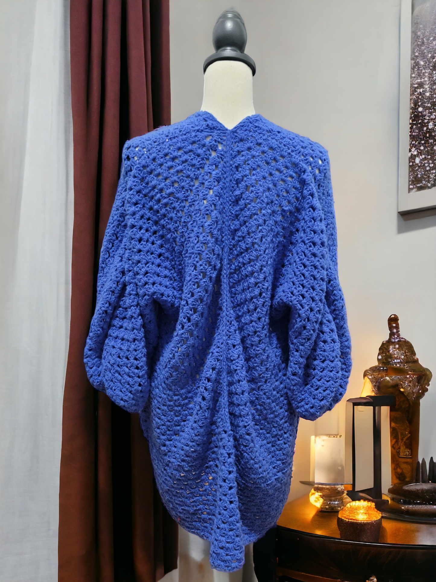 Royal Blue Cardigan Sweater