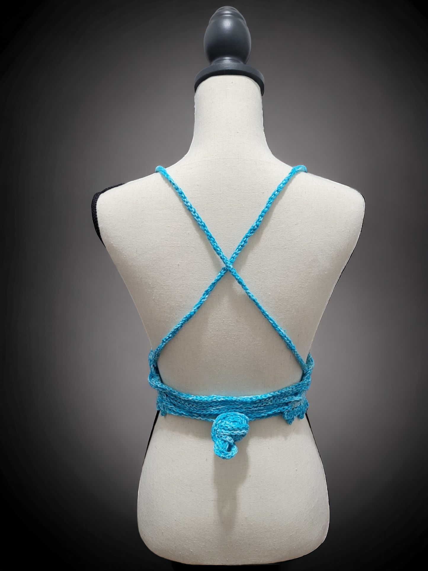 Capri Blue Bikini Crop Top