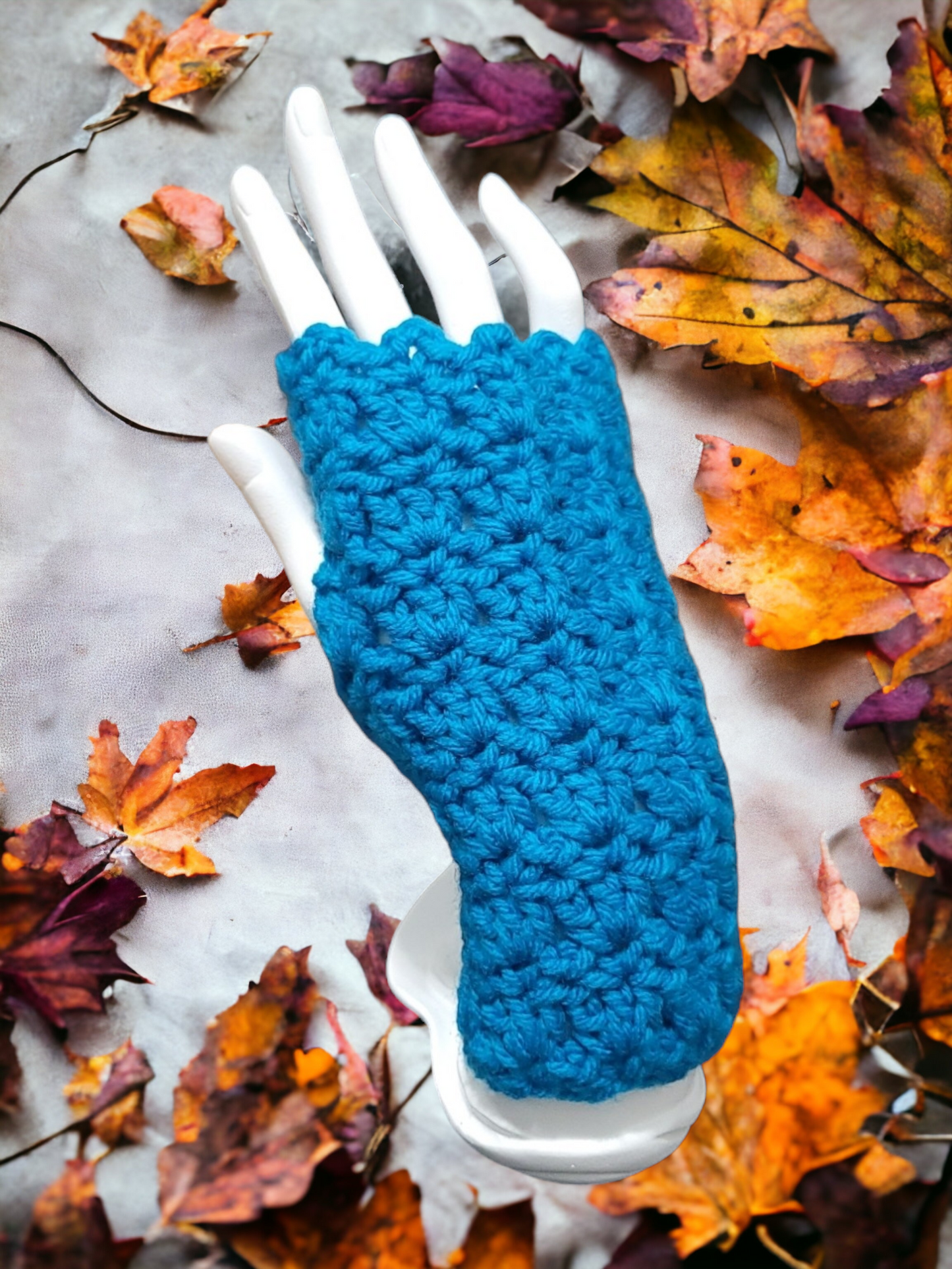 Turquoise Fingerless Handwarmer