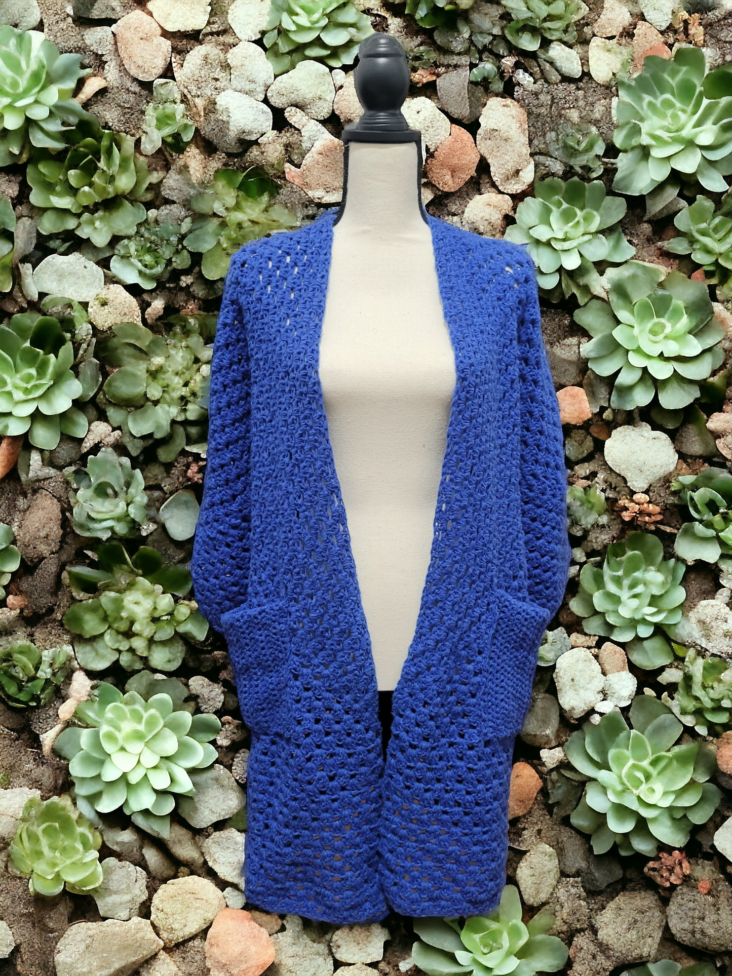Royal Blue Cardigan Sweater