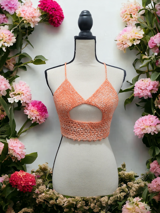 Orange Bikini Crop Top