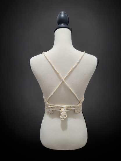 Yellow Bikini Crop Top