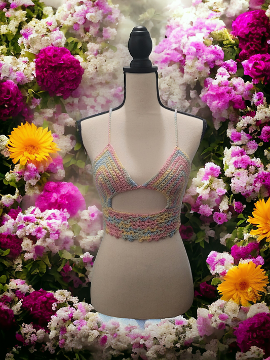 Pastel Bikini Crop Top